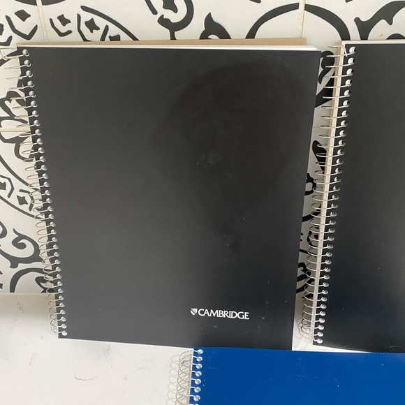 New Lot of 3 Business Wirebound Notebooks Mead Cambridge 2 Black 1 Blue - Picture 4 of 4